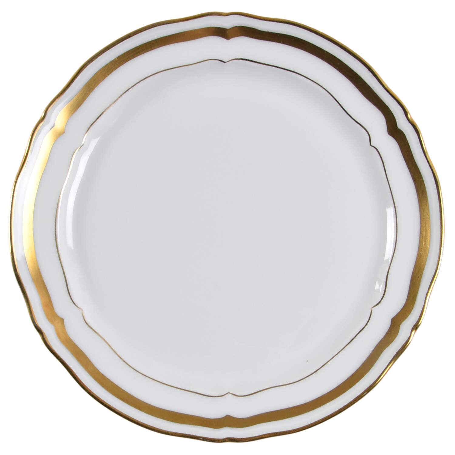 Marie Antoinette Gold on White Bread & Butter Plate by Raynaud-1