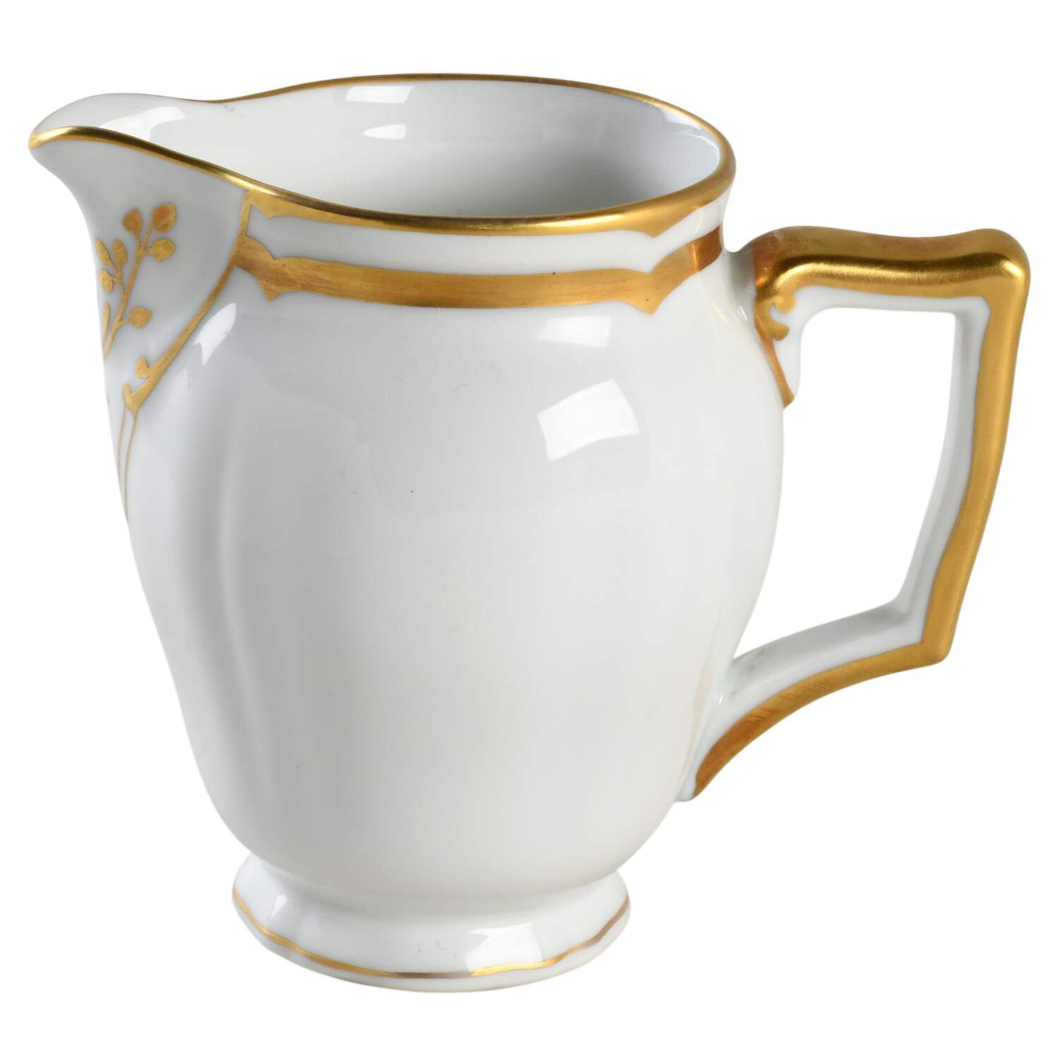 Marie Antoinette Gold on White Creamer by Raynaud-1