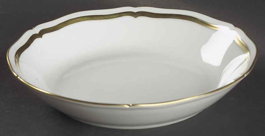 Marie Antoinette Gold on White Coupe Soup Bowl by Raynaud-1