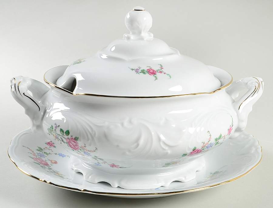 RKT3 Tureen & Lid w/Underplate by Royal Kent (Poland)-1