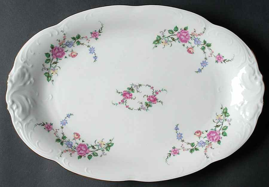 RKT3 13" Oval Serving Platter by Royal Kent (Poland)-1
