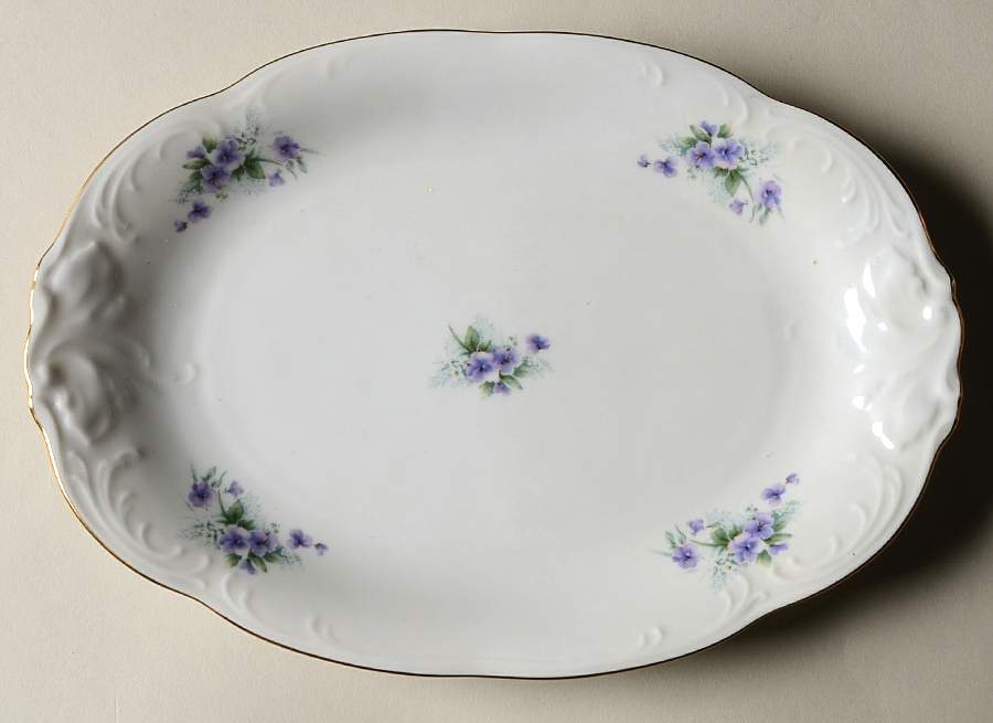 RKT14 9" Oval Serving Platter by Royal Kent (Poland)-1