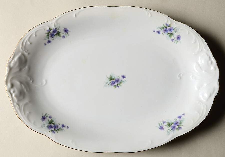 RKT14 11" Oval Serving Platter by Royal Kent (Poland)-1