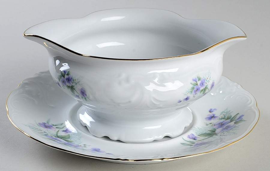 RKT14 Gravy Boat & Underplate by Royal Kent (Poland)-1