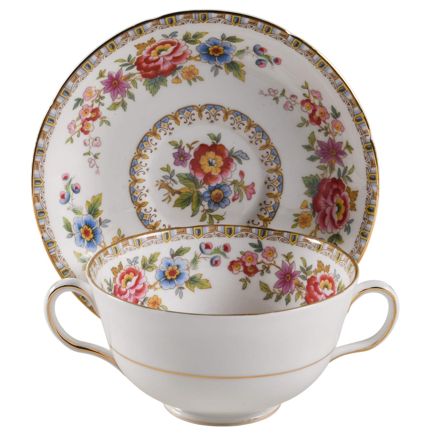 Malvern (Scalloped) Cream Soup Bowl & Saucer Set by Royal Grafton-1