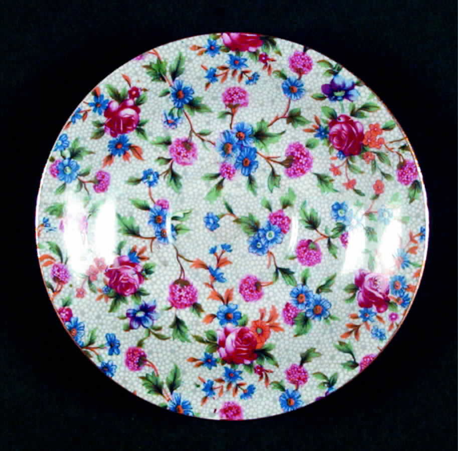 Old Cottage Chintz (Bone) Saucer by Royal Winton-1