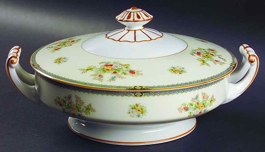 RO66 Round Covered Vegetable by Rose (Japan)-1