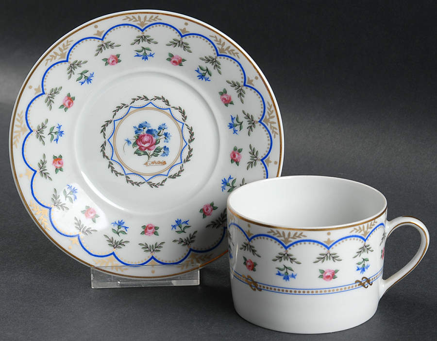 D'Artois Flat Cup & Saucer Set by Royal Limoges-1