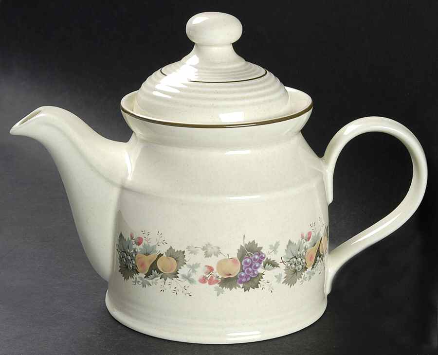 Harvest Garland Teapot & Lid by Royal Doulton-1