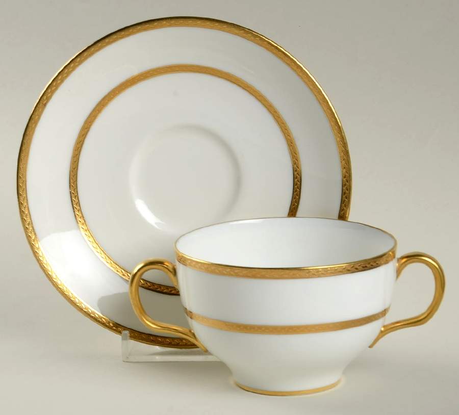 RA6954 Flat Bouillon Cup & Saucer by Royal Doulton-1