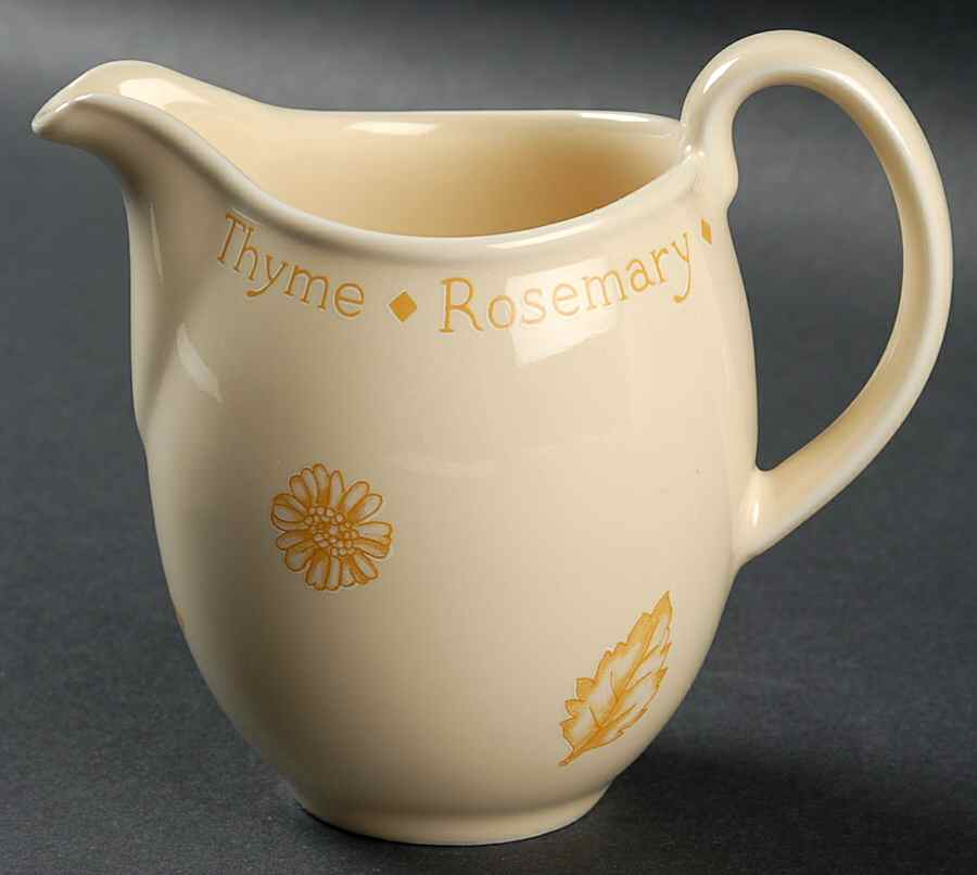 Herb Garden Yellow Glaze Creamer by Royal Worcester-1