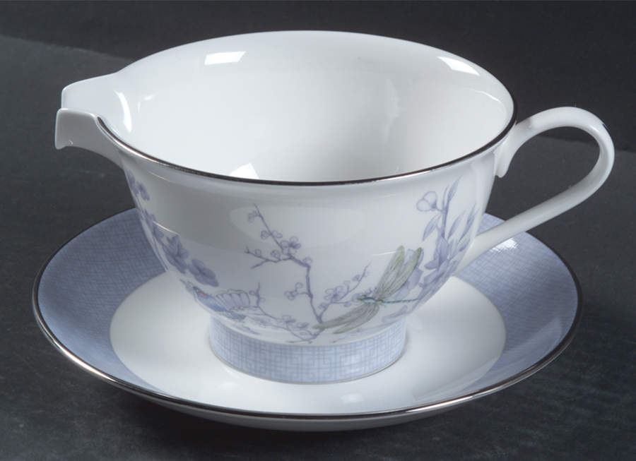 Kimono Gravy Boat & Underplate by Royal Worcester-1