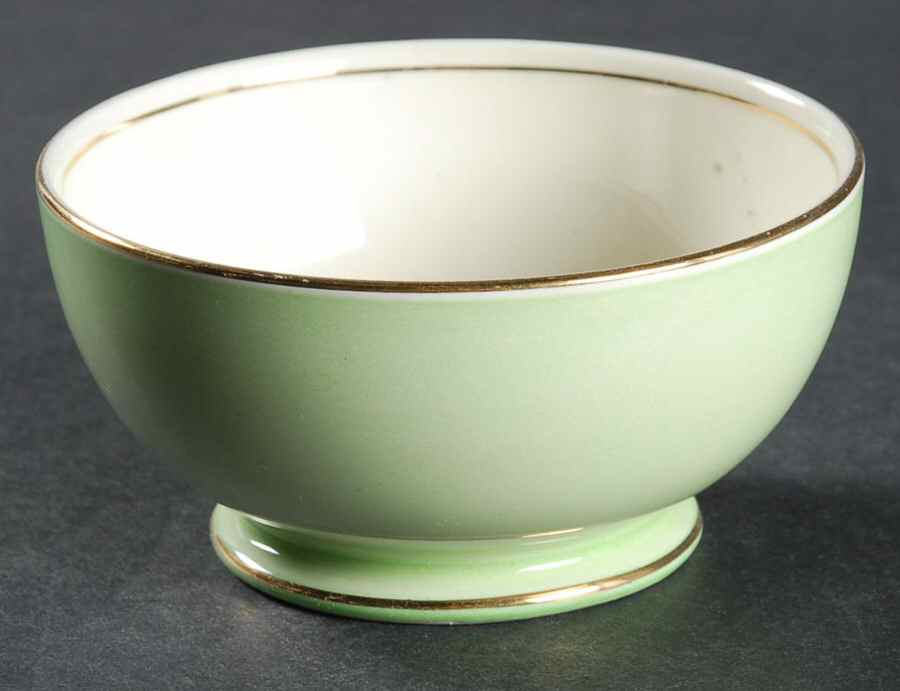 Pastel Ware Green (Not Molded) Open Sugar Bowl by Royal Winton-1