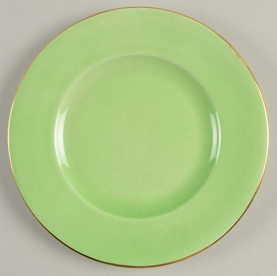 Pastel Ware Green (Not Molded) Dessert/Pie Plate by Royal Winton-1