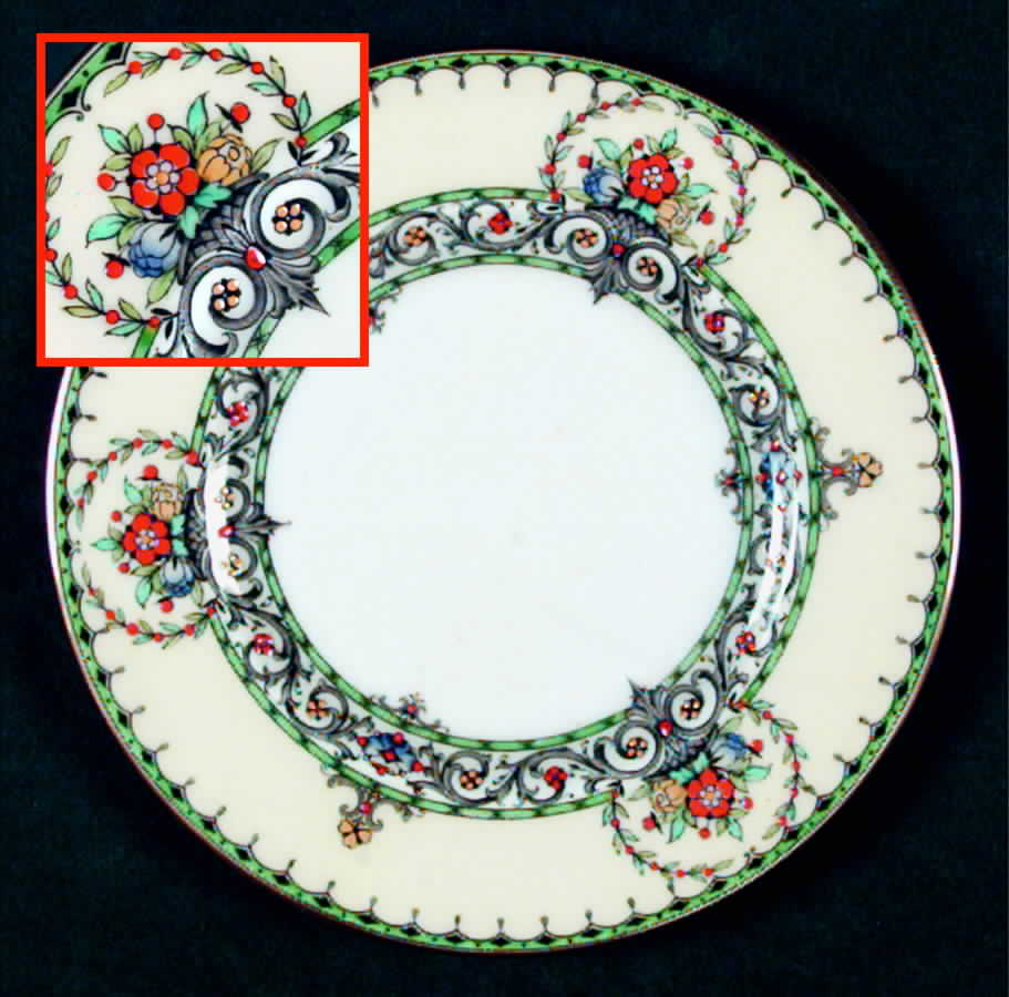 Chalons (Gold Trim) Bread & Butter Plate by Royal Worcester-1