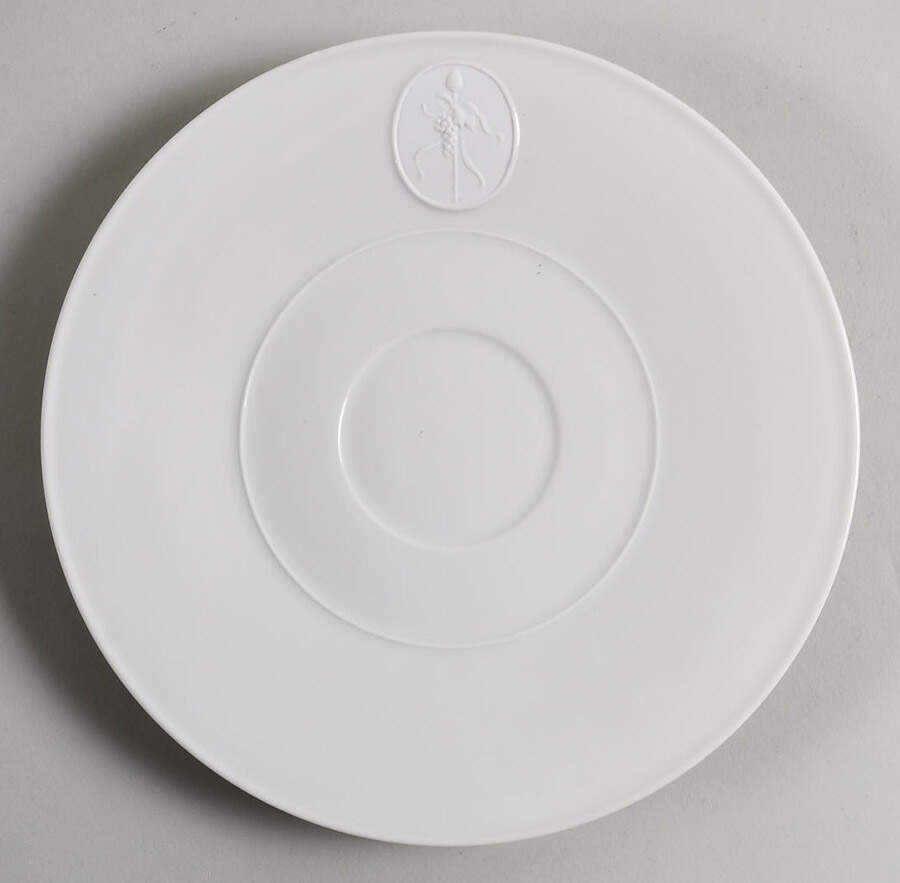 Arcadia Cream--White Saucer for Footed Cup by Royal Berlin-1