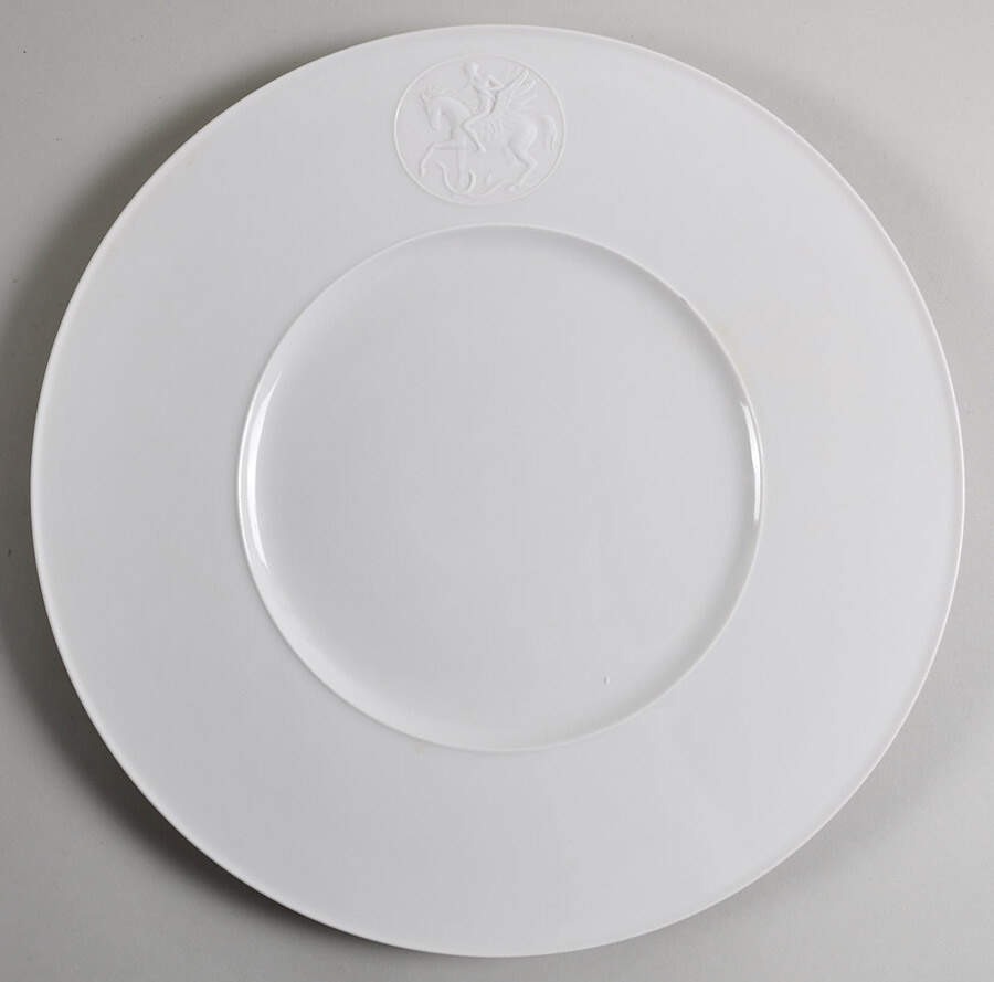Arcadia Cream--White Large Dinner Plate by Royal Berlin-1
