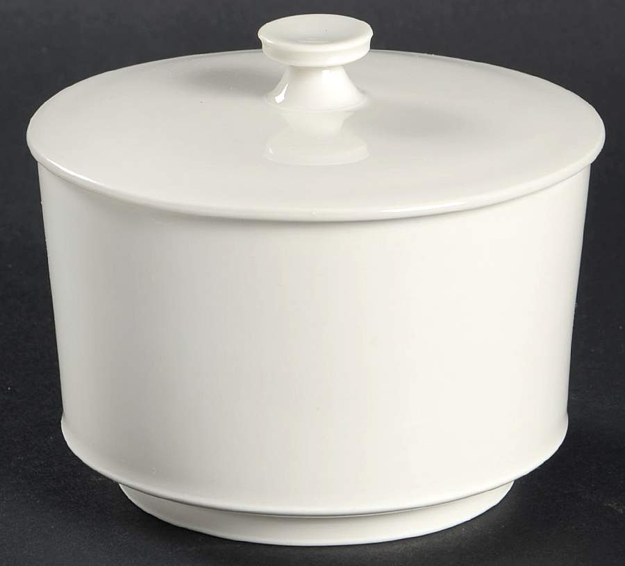 Arcadia Cream--White Sugar Bowl & Lid by Royal Berlin-1