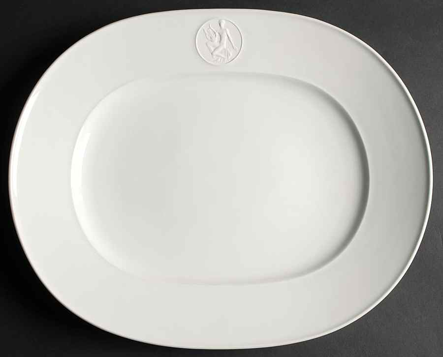 Arcadia Cream--White 15" Oval Serving Platter by Royal Berlin-1