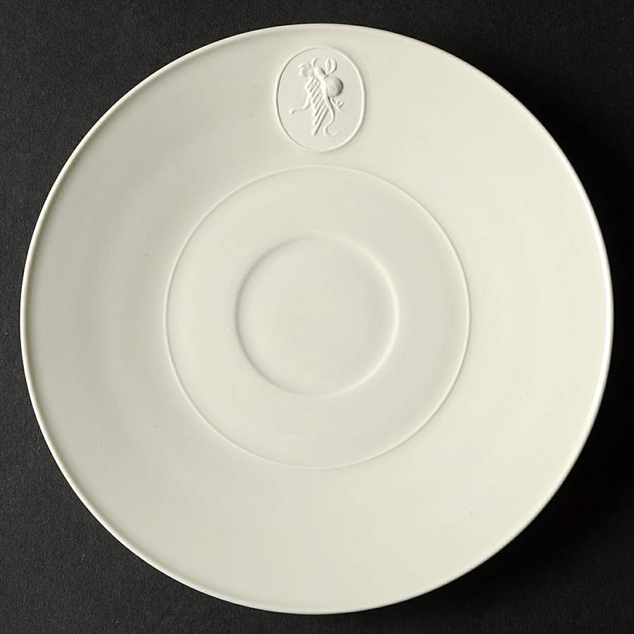Arcadia Cream--White Saucer for Footed Cup by Royal Berlin-1