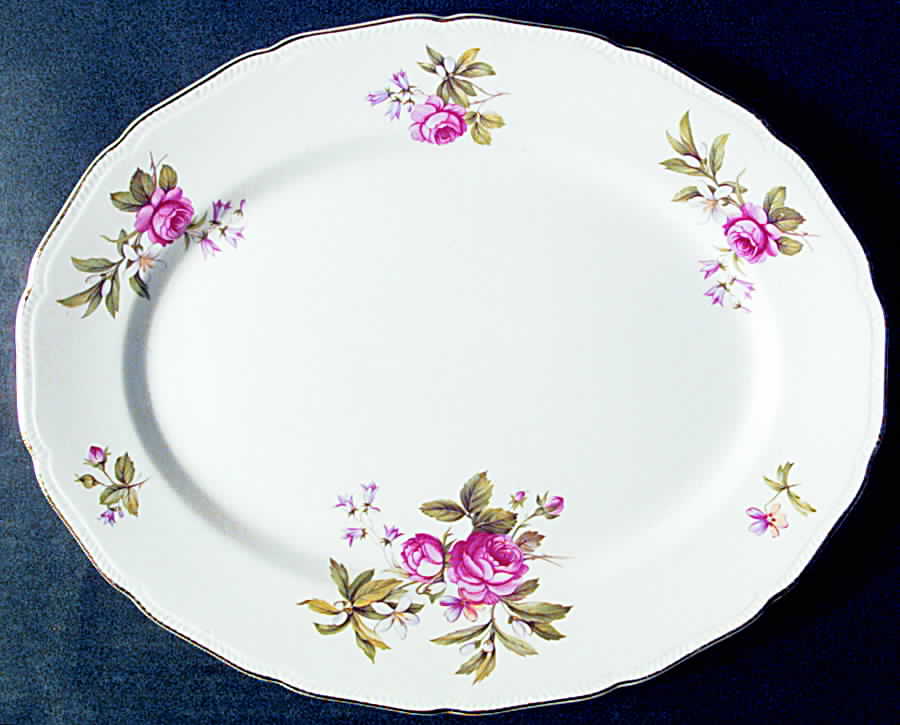 Summer Glory 14" Oval Serving Platter by Ridgway (Ridgways)-1