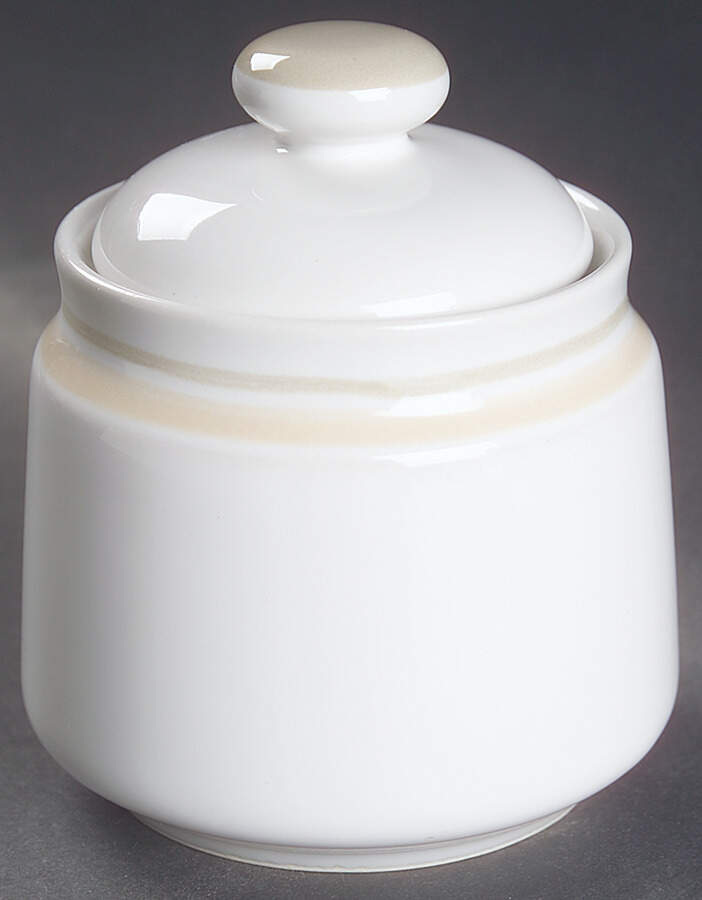 Diversity Tan Sugar Bowl & Lid by Ranmaru-1