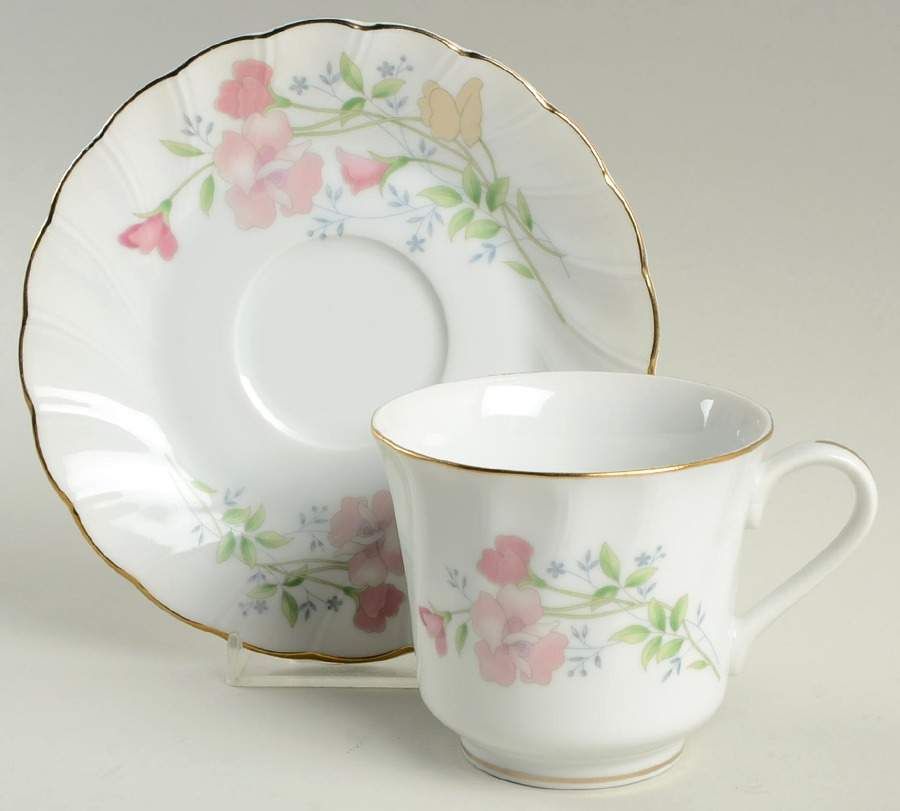 Serendipity Footed Cup & Saucer Set by Royal Limited-1