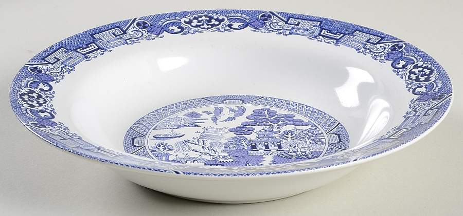 Blue Willow Rim Soup Bowl by Royal Oak-1
