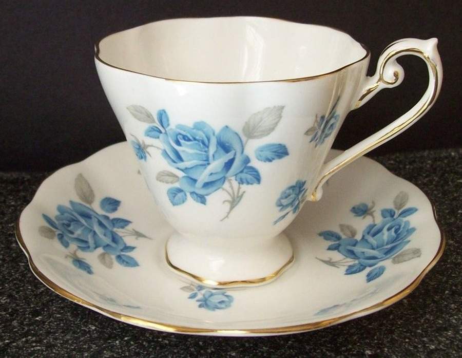 Margaret Rose Footed Cup & Saucer Set by Royal Standard-1