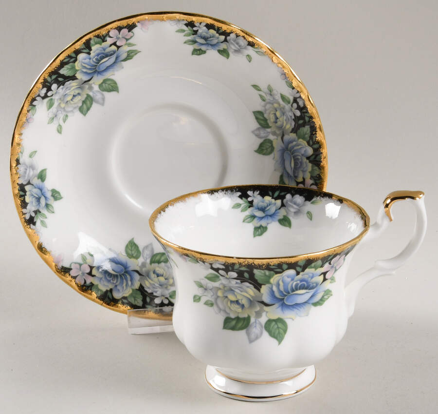 Sonatina Footed Cup & Saucer Set by Royal Albert-1