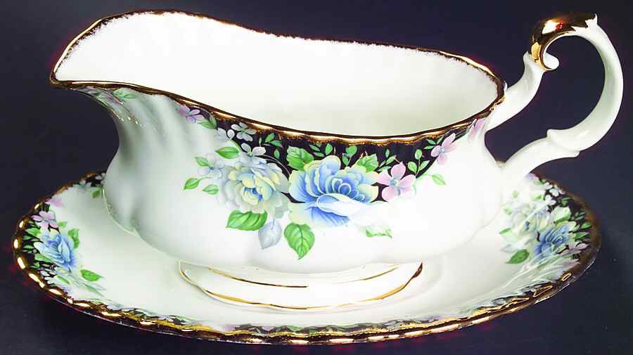 Sonatina Gravy Boat & Underplate by Royal Albert-1