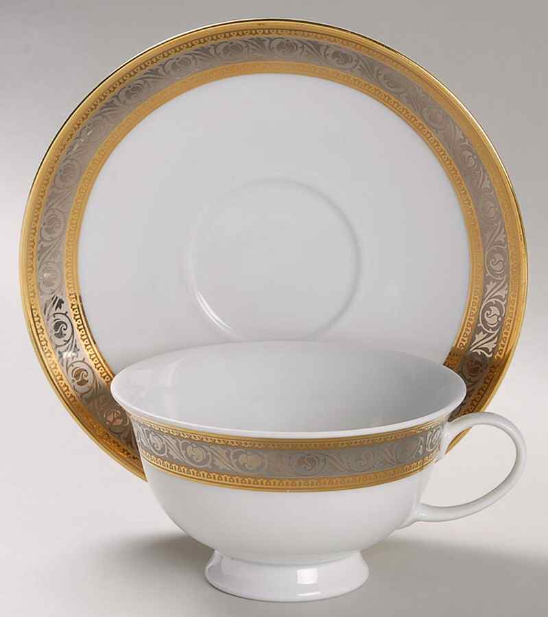 Monaco Footed Cup & Saucer Set by Rosenthal - Continental-1