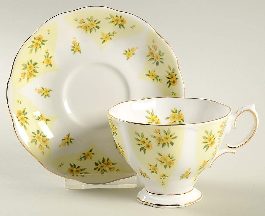 Debutante Series Footed Cup & Saucer Set by Royal Albert-1