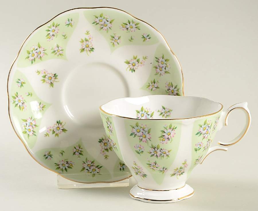 Debutante Series Footed Cup & Saucer Set by Royal Albert-1