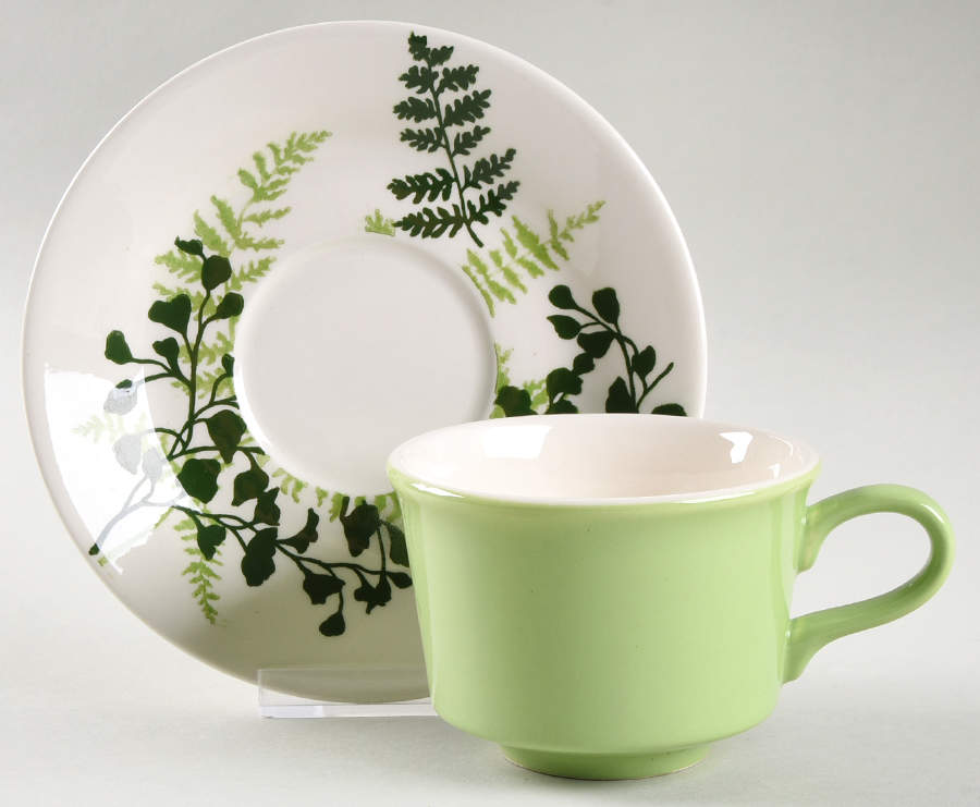 RYL137 Flat Cup & Saucer Set by Royal (USA)-1