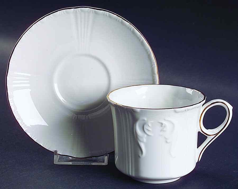 Monarch Flat Cup & Saucer Set by Royal Grafton-1