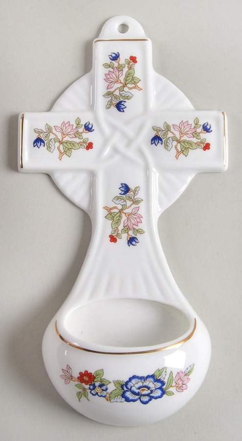 Harmony Giftware Holy Water Font with Cross by Royal Tara-1