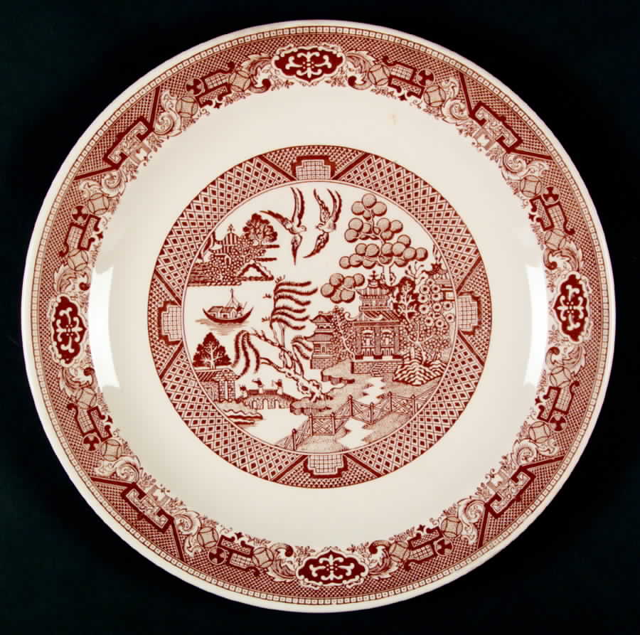 Brown Willow 12" Chop Plate (Round Platter) by Royal (USA)-1
