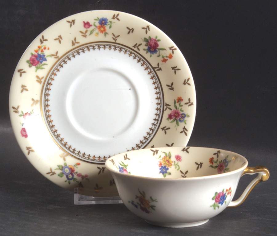 Carousel Flat Cup & Saucer Set by Raynaud-1