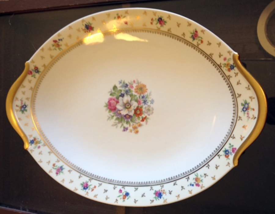Carousel 14" Oval Serving Platter by Raynaud-1