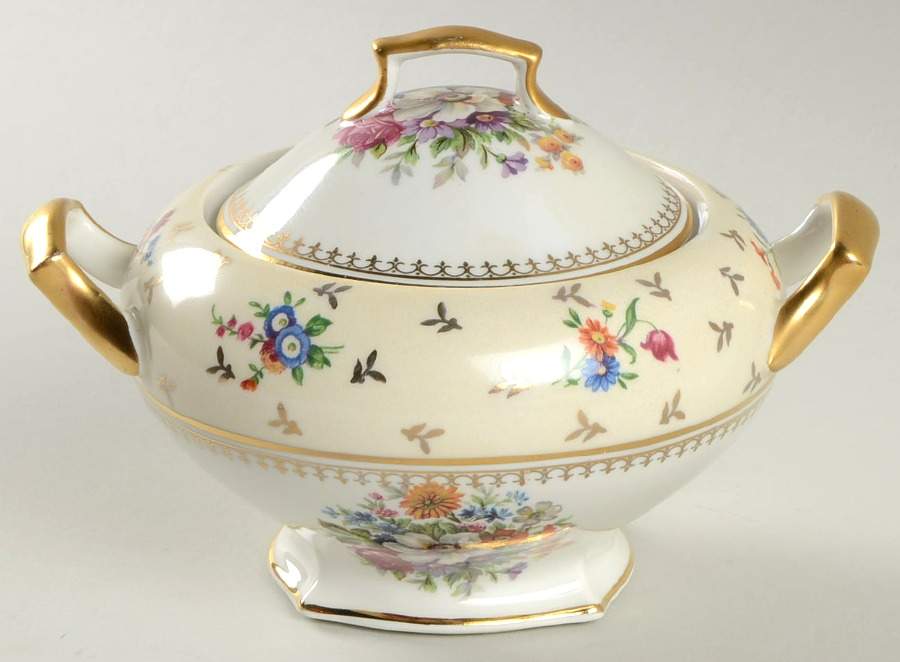 Carousel Sugar Bowl & Lid by Raynaud-1