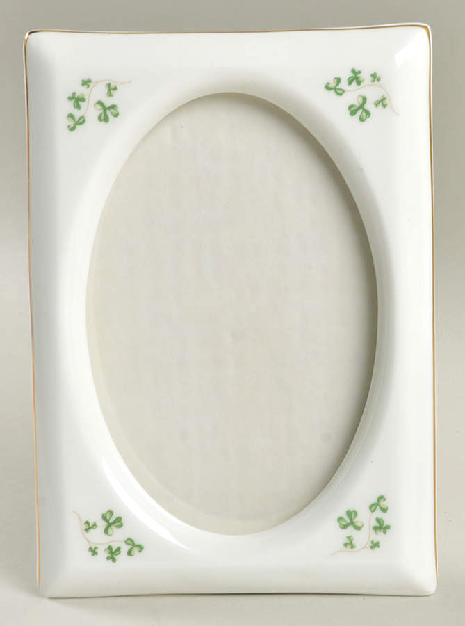 Trellis Shamrock Giftware Frame Holds 3 1/2" X 5" by Royal Tara-1