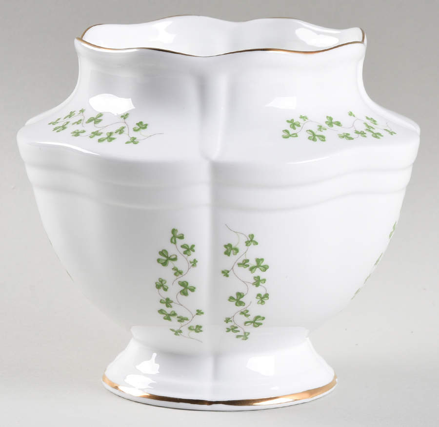 Trellis Shamrock Giftware Rose Bowl by Royal Tara-1
