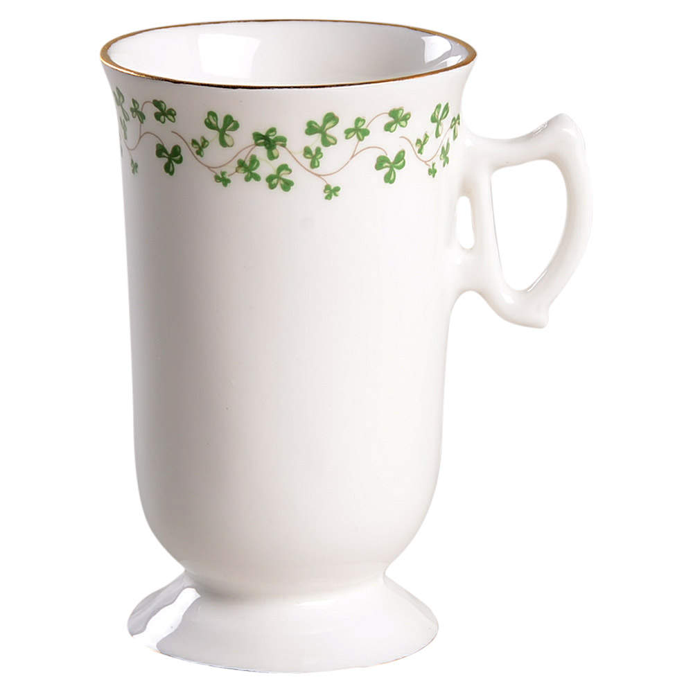 Trellis Shamrock Giftware Irish Coffee Mug by Royal Tara-1