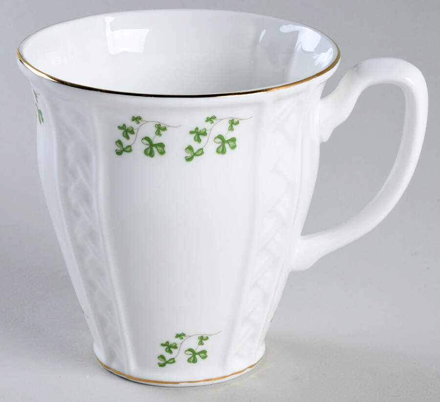 Trellis Shamrock Giftware Mug by Royal Tara-1