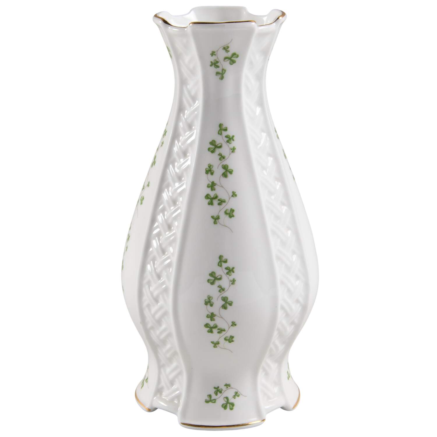 Trellis Shamrock Giftware 8" Vase by Royal Tara-1