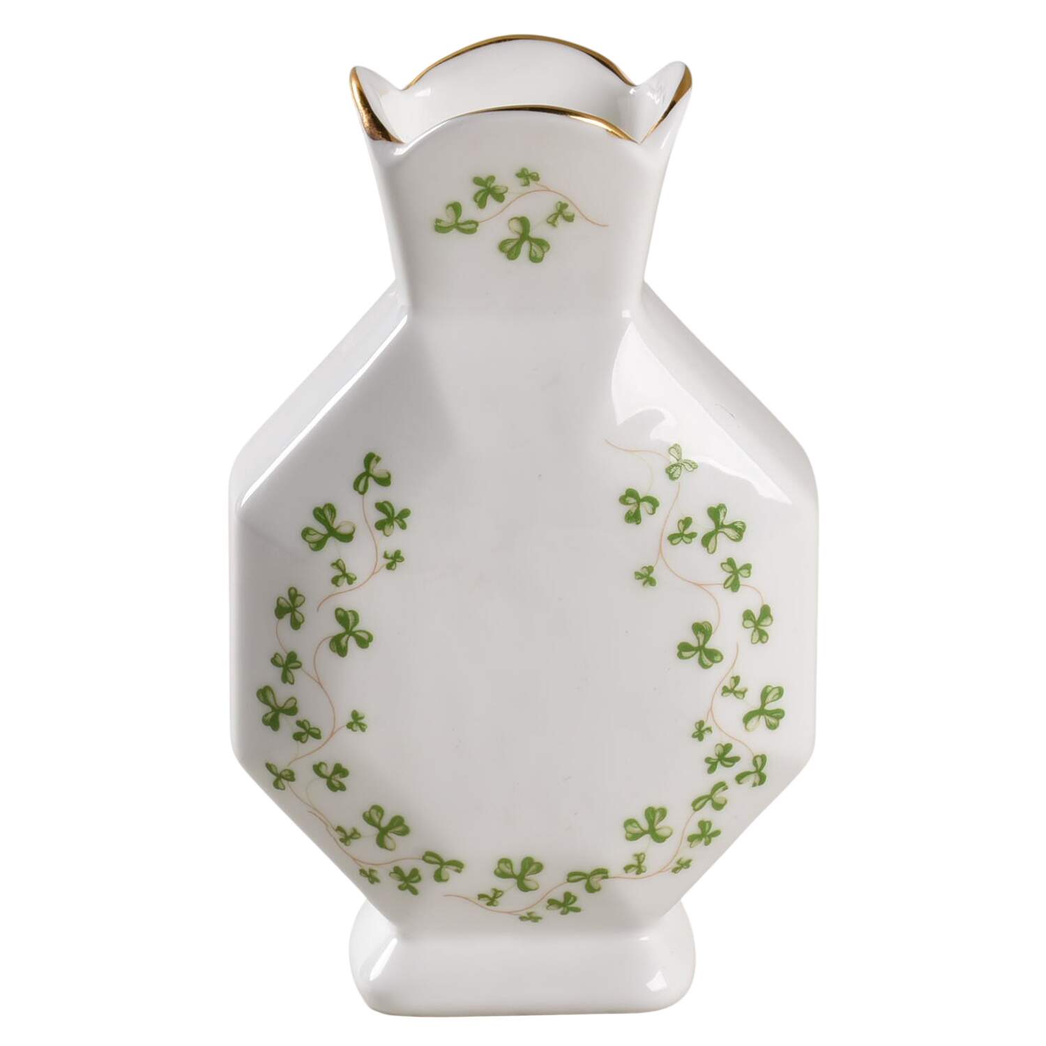 Trellis Shamrock Giftware Diamond Vase by Royal Tara-1