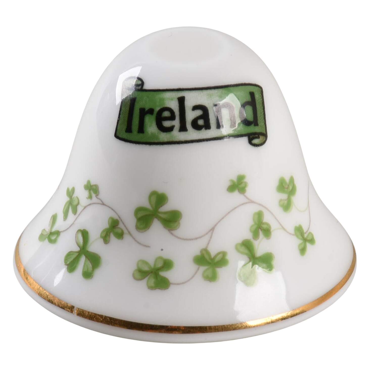 Trellis Shamrock Giftware Bell Ornament by Royal Tara-1