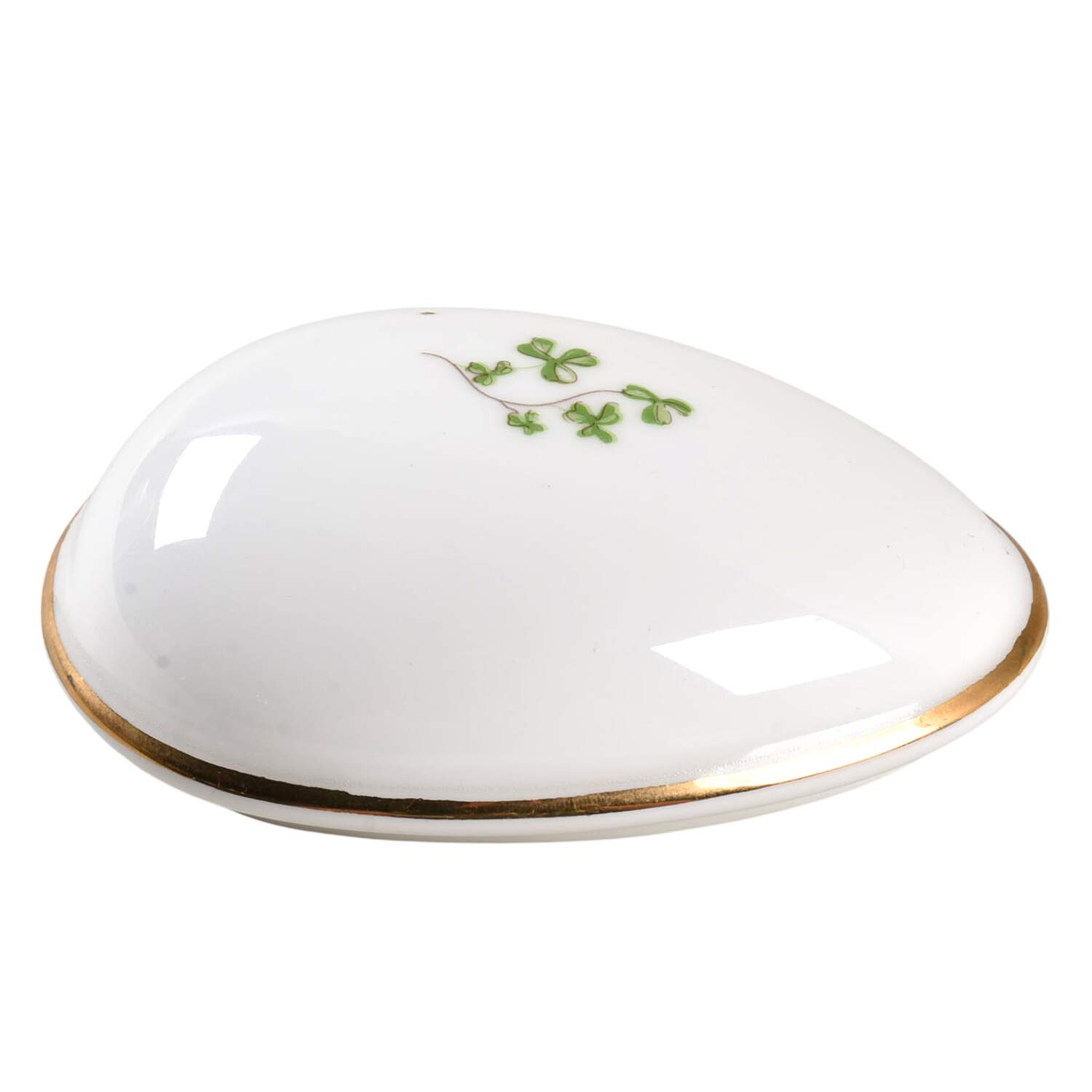Trellis Shamrock Giftware Lid for 3" Egg Box by Royal Tara-1