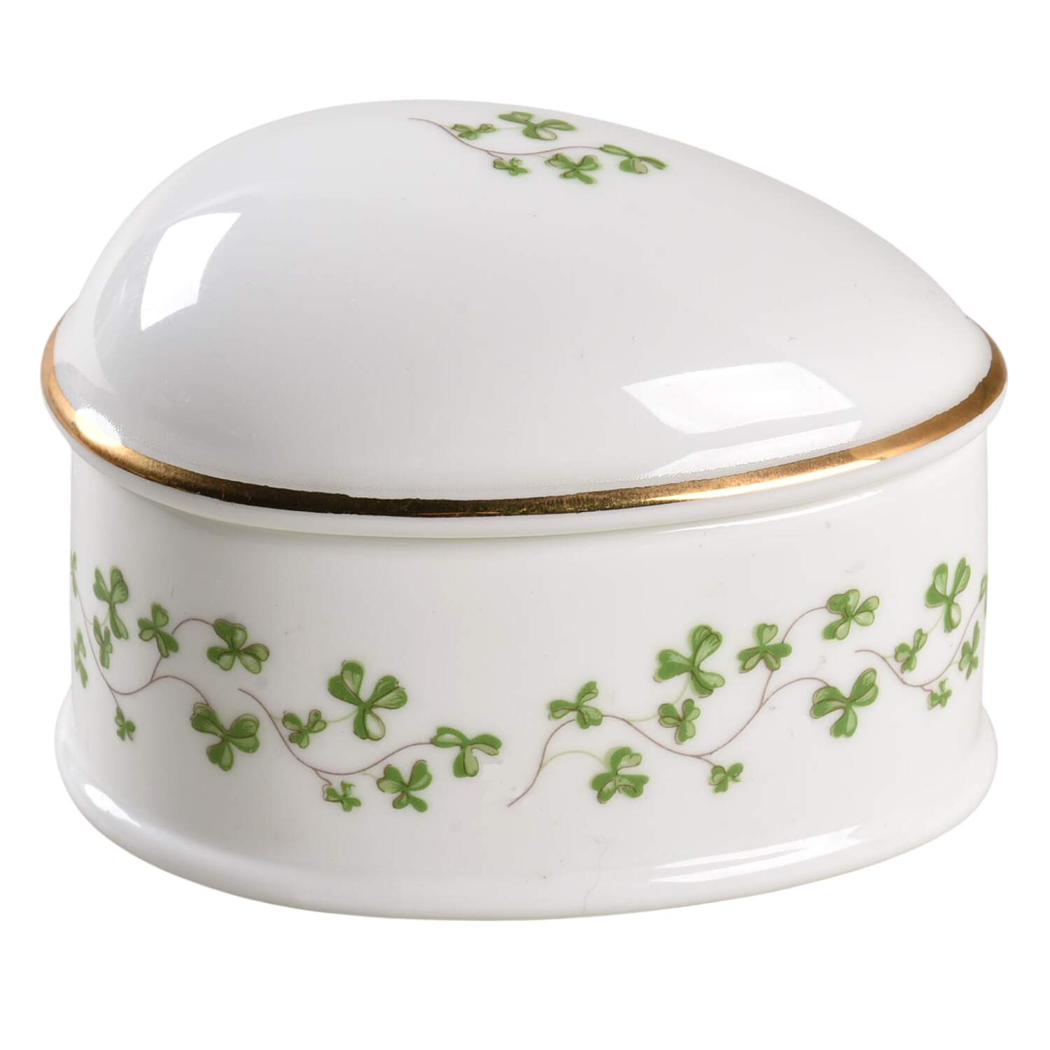 Trellis Shamrock Giftware 3" Egg Box & Lid by Royal Tara-1